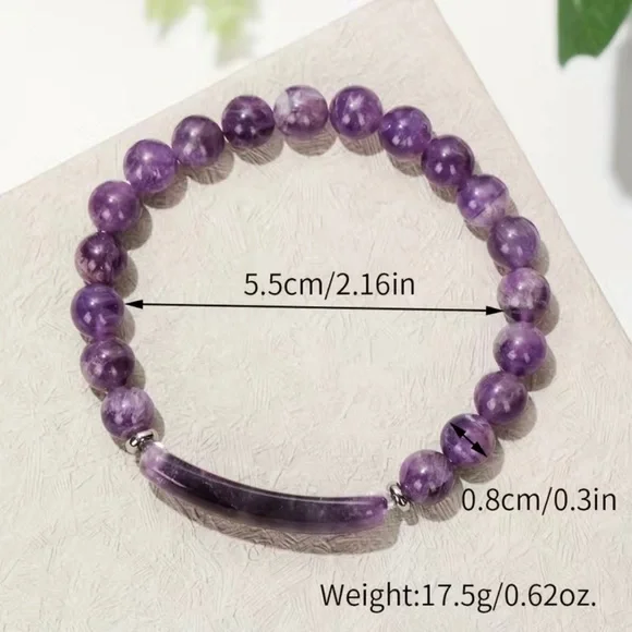 Amethyst Healing Energy Bracelet - Picture 2 of 2